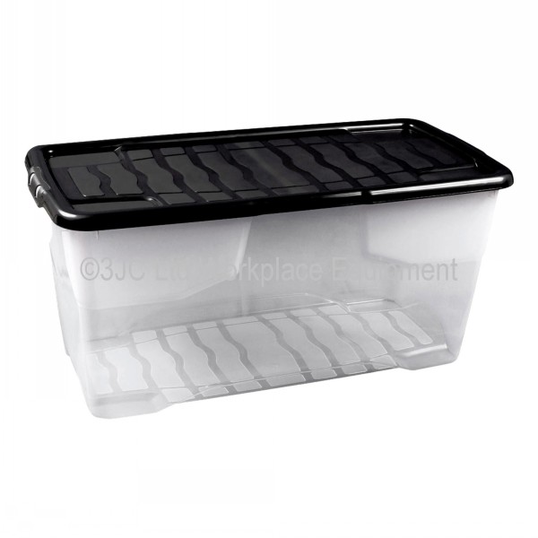Strata Curve Plastic Storage Box & Lid Size 6 (80 Litre) 3JC